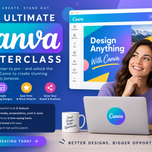 The Ultimate Canva Masterclass: Graphic Design & Video Editing