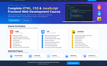 Complete HTML, CSS & JavaScript Frontend Web Development Course